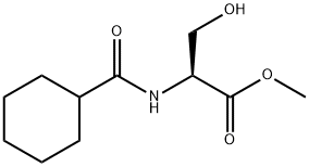 2-(环己基甲酰胺基)-3-羟基丙酸甲酯 结构式