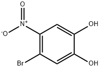 1,2-Benzenediol, 4-bromo-5-nitro- 结构式