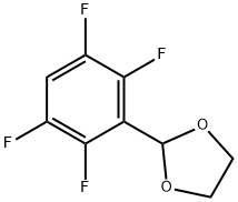 2-(2,3,5,6-四氟苯基)-1,3-二氧戊环 结构式