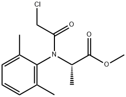 N-(2-氯乙酰基)-N-(2,6-二甲基)丙氨酸甲酯 结构式