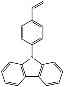 9H-Carbazole, 9-(4-ethenylphenyl)- 结构式