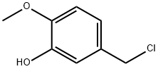 5-(氯甲基)-2-甲氧基苯酚 结构式