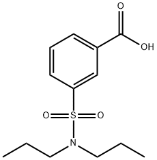 Benzoic acid, 3-[(dipropylamino)sulfonyl]- 结构式
