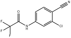 Acetamide, N-(3-chloro-4-cyanophenyl)-2,2,2-trifluoro- 结构式