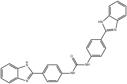 N,N'-Bis[4-(1H-benzimidazol-2-yl)phenyl]urea 结构式