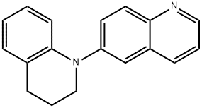 3,4-dihydro-2H-[1,6′]biquinolinyl, N-Chinolyl-6′-yl)-1,2,3,4-tetrahydrochinolin 结构式