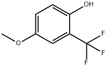 2-三氟甲基-4-甲氧基苯酚 结构式