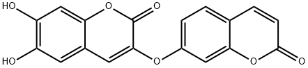 6,7-dihydroxy-3,7′-dicoumaryl 结构式