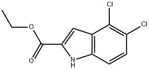 4,5-二氯吲哚-2-甲酸乙酯 结构式