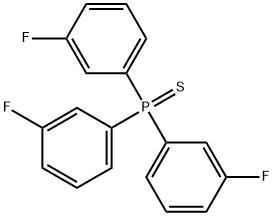 tris(m-fluorophenyl)phosphine sulfide 结构式