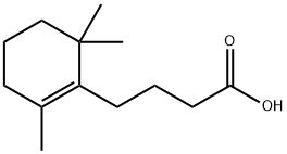 1-Cyclohexene-1-butanoic acid, 2,6,6-trimethyl- 结构式