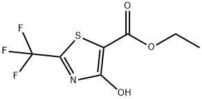 4-羟基-2-(三氟甲基)噻唑-5-羧酸乙酯 结构式