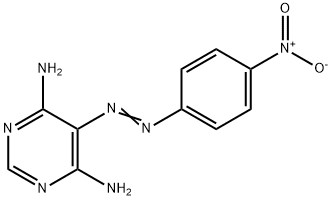 4,6-Pyrimidinediamine, 5-[2-(4-nitrophenyl)diazenyl]- 结构式