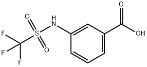 3-三氟甲磺酰氨基苯甲酸 结构式