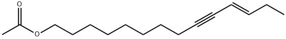 11-Tetradecen-9-yn-1-ol, 1-acetate, (11E)- 结构式