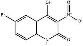6-溴-4-羟基-3-硝基喹啉-2(1H)-酮 结构式
