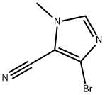 4-溴-1-甲基-1H-咪唑-5-甲腈 结构式