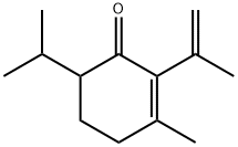 2-Cyclohexen-1-one, 3-methyl-2-(1-methylethenyl)-6-(1-methylethyl)- 结构式