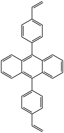 9,10-(p,p'-divinyl)-diphenylanthracene 结构式