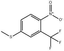 Benzene, 4-(methylthio)-1-nitro-2-(trifluoromethyl)- 结构式