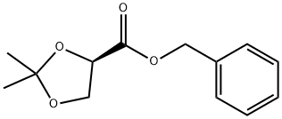 (2R)-2,3-O-异亚丙基-D-甘油酸苄酯 结构式