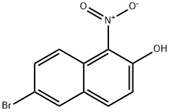 2-Naphthalenol, 6-bromo-1-nitro- 结构式