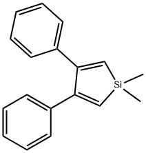 Silacyclopenta-2,4-diene, 1,1-dimethyl-3,4-diphenyl- 结构式