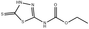 ethyl N-(5-sulfanyl-1,3,4-thiadiazol-2-yl)carbamate 结构式