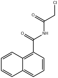 N-(2-氯乙酰基)-1-萘酰胺 结构式