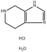 4,5,6,7-四氢-3H-咪唑并[4,5-C]吡啶二盐酸盐水合物 结构式