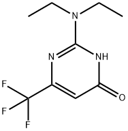 2-二乙氨基-4-甲基-6-三氟甲基嘧啶 结构式