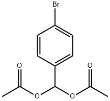 Methanediol, 1-(4-bromophenyl)-, 1,1-diacetate 结构式