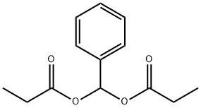 Methanediol, 1-phenyl-, 1,1-dipropanoate 结构式