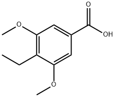 4-乙基-3,5-二甲氧基苯甲酸 结构式