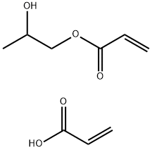 丙烯酸-丙烯酸甲酯-丙烯酸羟丙酯共聚物 结构式