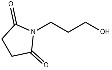 1-(3-羟丙基)吡咯烷-2,5-二酮 结构式