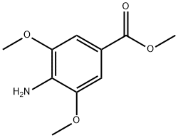 4-氨基-3,5-二甲氧基苯甲酸甲酯 结构式