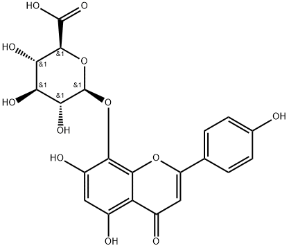 Isoscutellarein 8-O-glucuronide 结构式