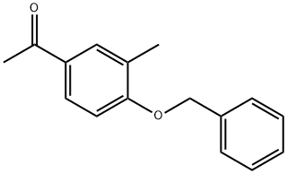 1-(4-(苄氧基)-3-甲基苯基)乙-1-酮 结构式