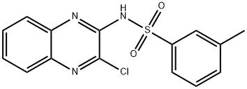 N-(3-氯喹喔啉-2-基)-3-甲基苯-1-磺酰胺 结构式