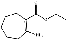 1-Cycloheptene-1-carboxylic acid, 2-amino-, ethyl ester 结构式