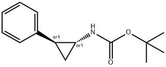 TERT-BUTYL ((1S,2R)-2-PHENYLCYCLOPROPYL)CARBAMATE 结构式