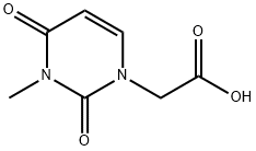 2-(3-甲基-2,4-二氧代-1,2,3,4-四氢嘧啶-1-基)乙酸 结构式