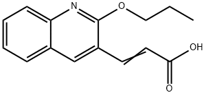 3-(2-propoxyquinolin-3-yl)prop-2-enoic acid 结构式