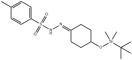 N'-(4-(TERT-BUTYLDIMETHYLSILYLOXY)CYCLOHEXYLIDENE)-4-METHYLBENZENESULFONOHYDRAZIDE 结构式