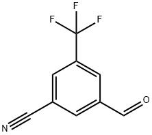 3-Formyl-5-(trifluoromethyl)benzonitrile 结构式