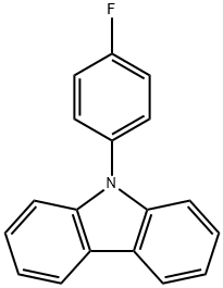 9-(4-氟苯基)-9H-咔唑 结构式