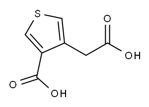 4-(carboxymethyl)thiophene-3-carboxylic acid 结构式