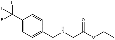 Glycine, N-[[4-(trifluoromethyl)phenyl]methyl]-, ethyl ester 结构式