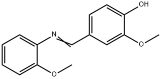 Phenol, 2-methoxy-4-[[(2-methoxyphenyl)imino]methyl]- 结构式